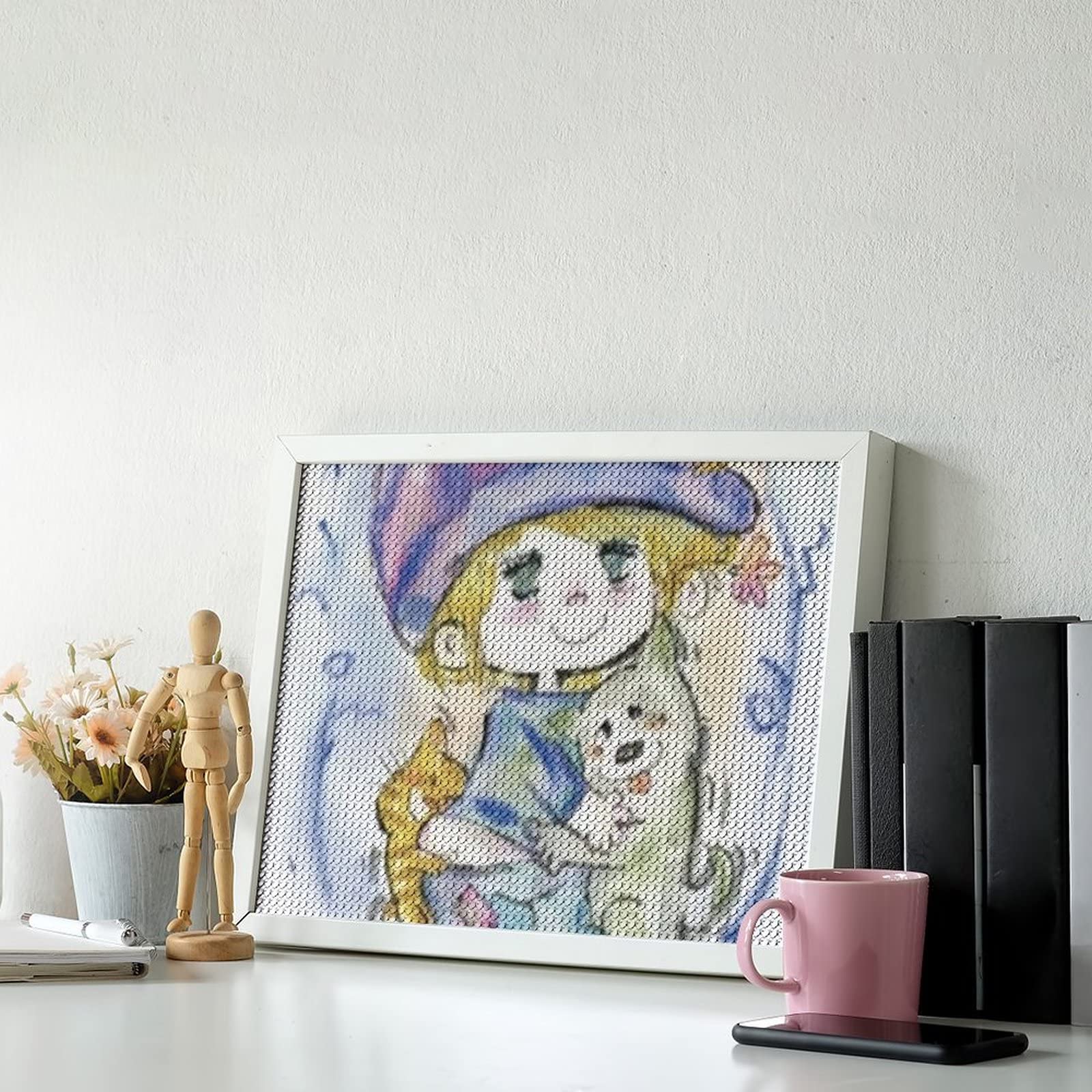 Amazon | 水森亜土 有名な絵 (1) アニメ 5D ダイヤモンドアート ビーズ