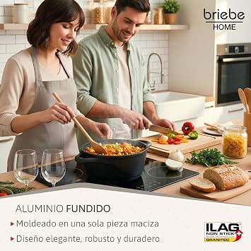 Briebe ILAG 8-Piece Induction Cookware Set, Set of 4 Non-Stick Pots