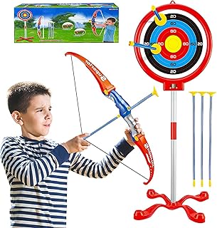 مجموعة الرماية للأطفال 35881J-2، مجموعة قوس وسهم مناسبة للمبتدئين للعب التظاهري الآمن من كينغ سبورت، متعددة الألوان