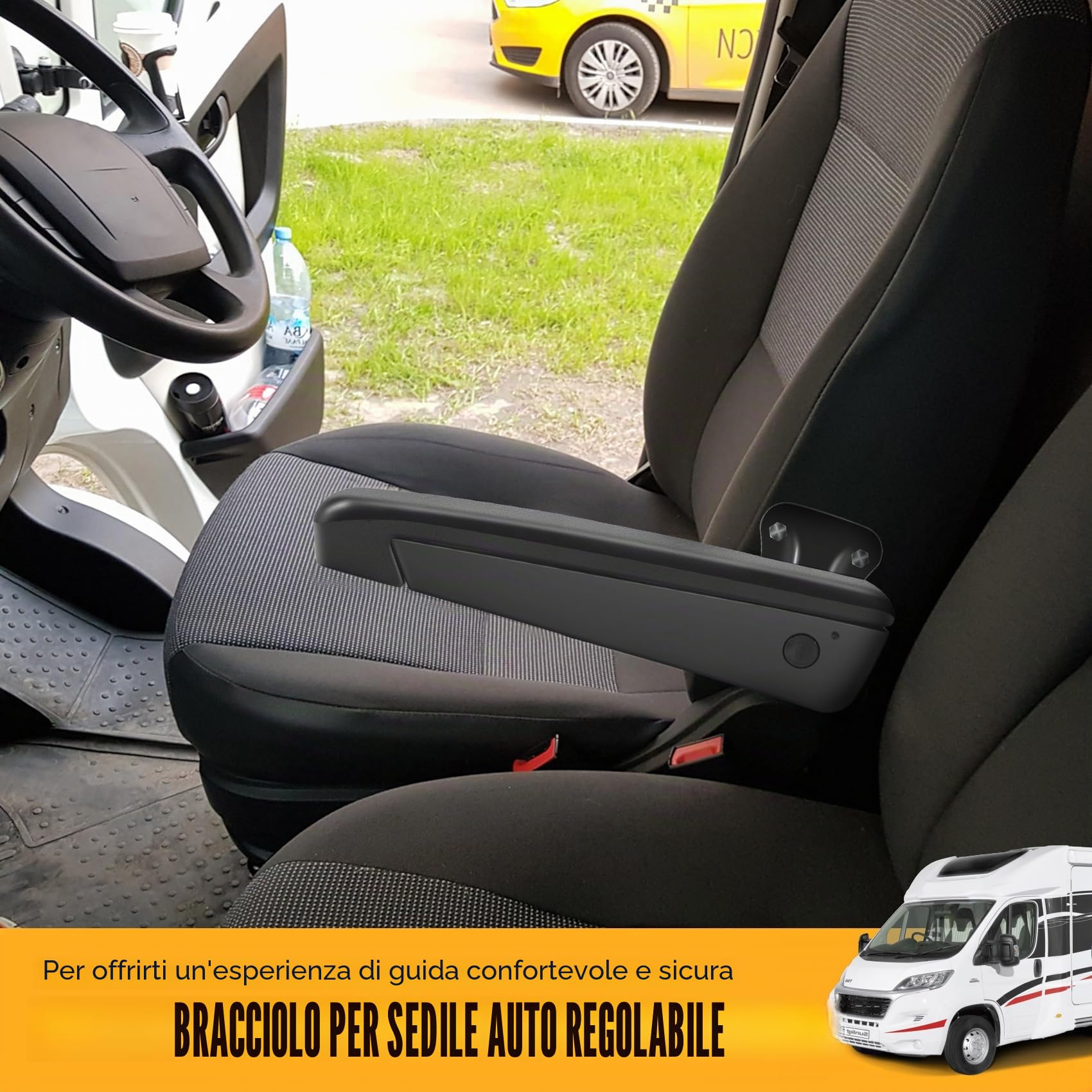 Auto Universale Regolabile Seggiolino Auto Bracciolo per RV Auto Parti Sinistra