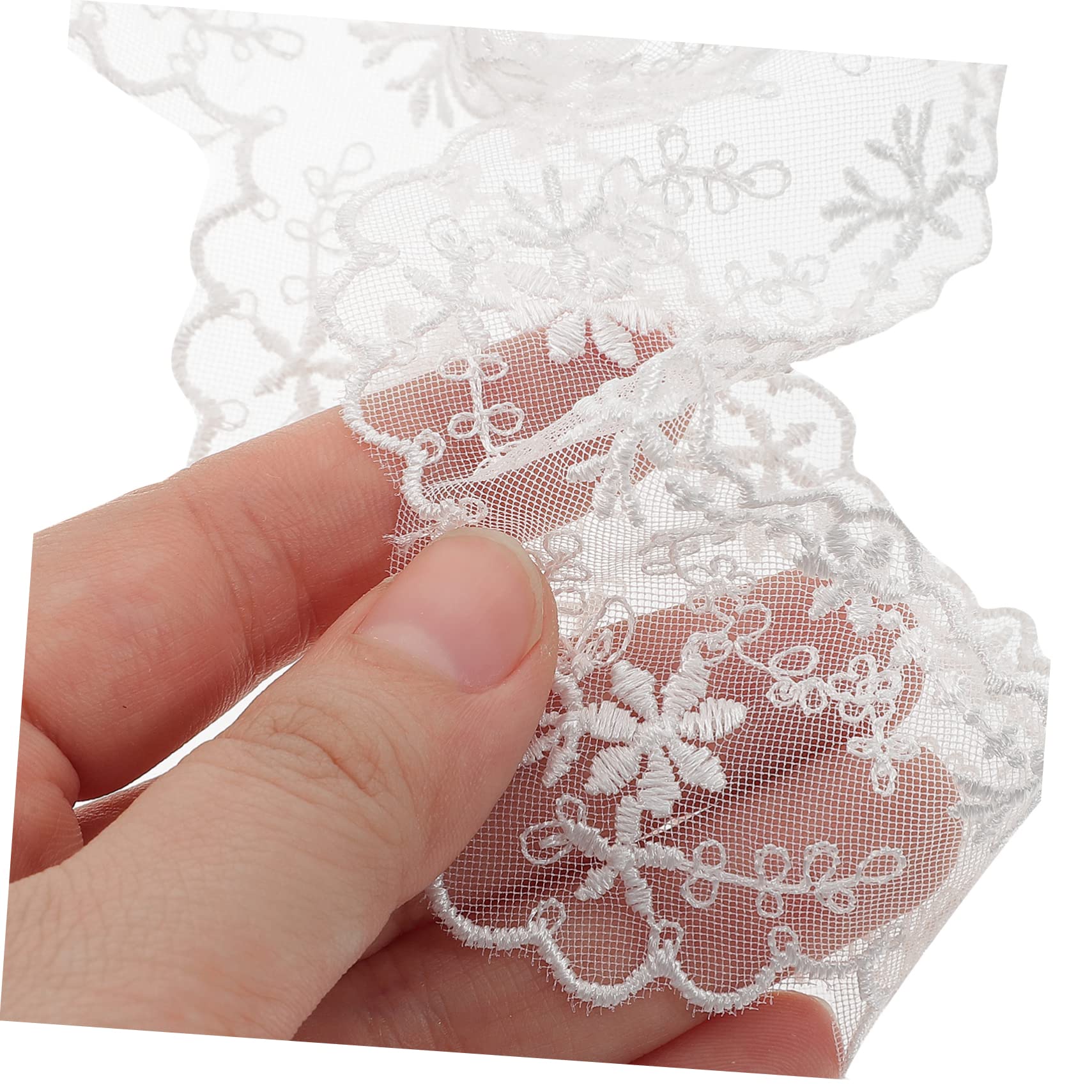 Ciieeo 3rollos Ribete De Encaje Para Costura Decorativa Trim Para Bricolaje Accesorio De Costura De Yardas
