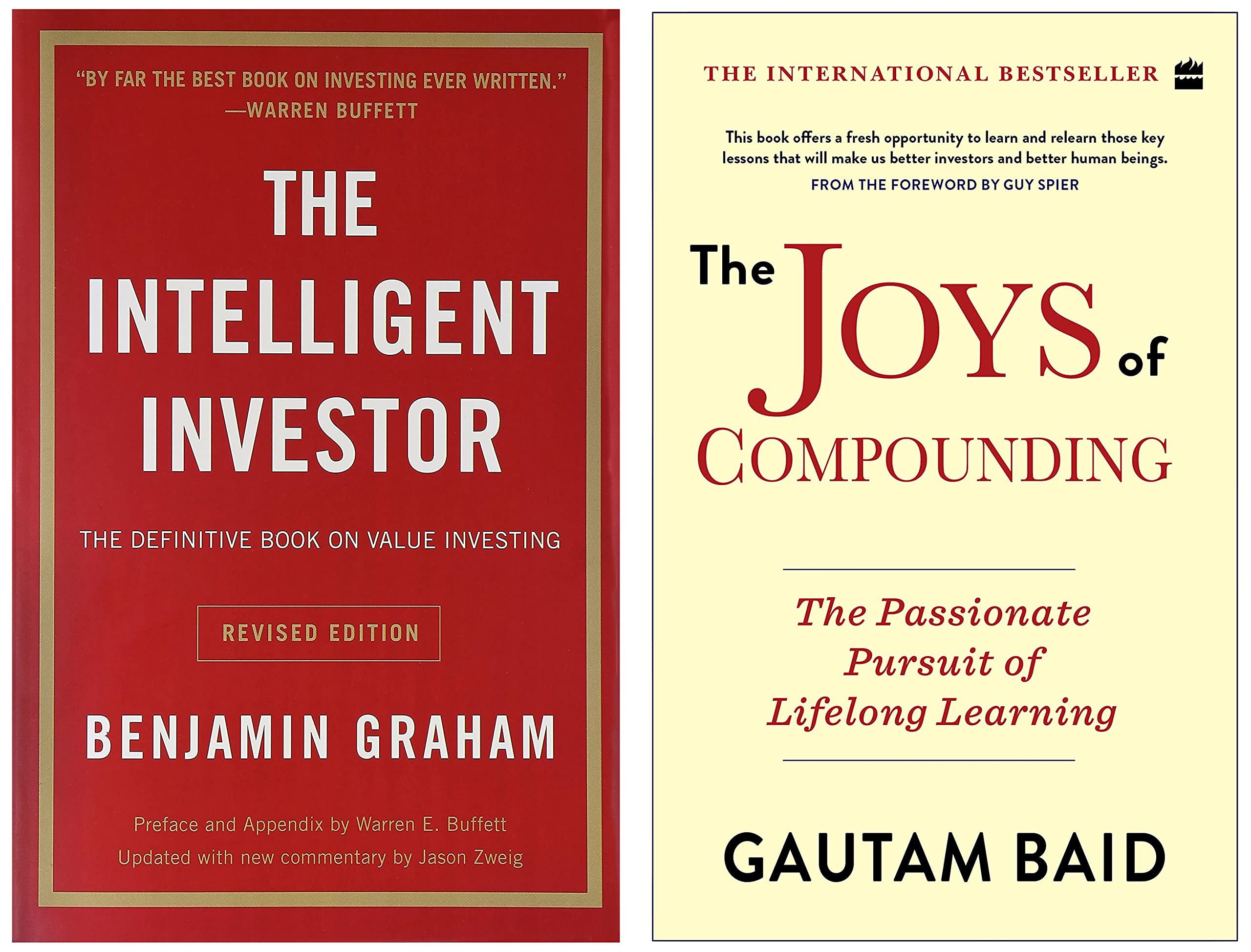 The Intelligent Investor (English) Paperback – 2013 & The Joys Of Compounding: The Passionate Pursuit of Lifelong Learning