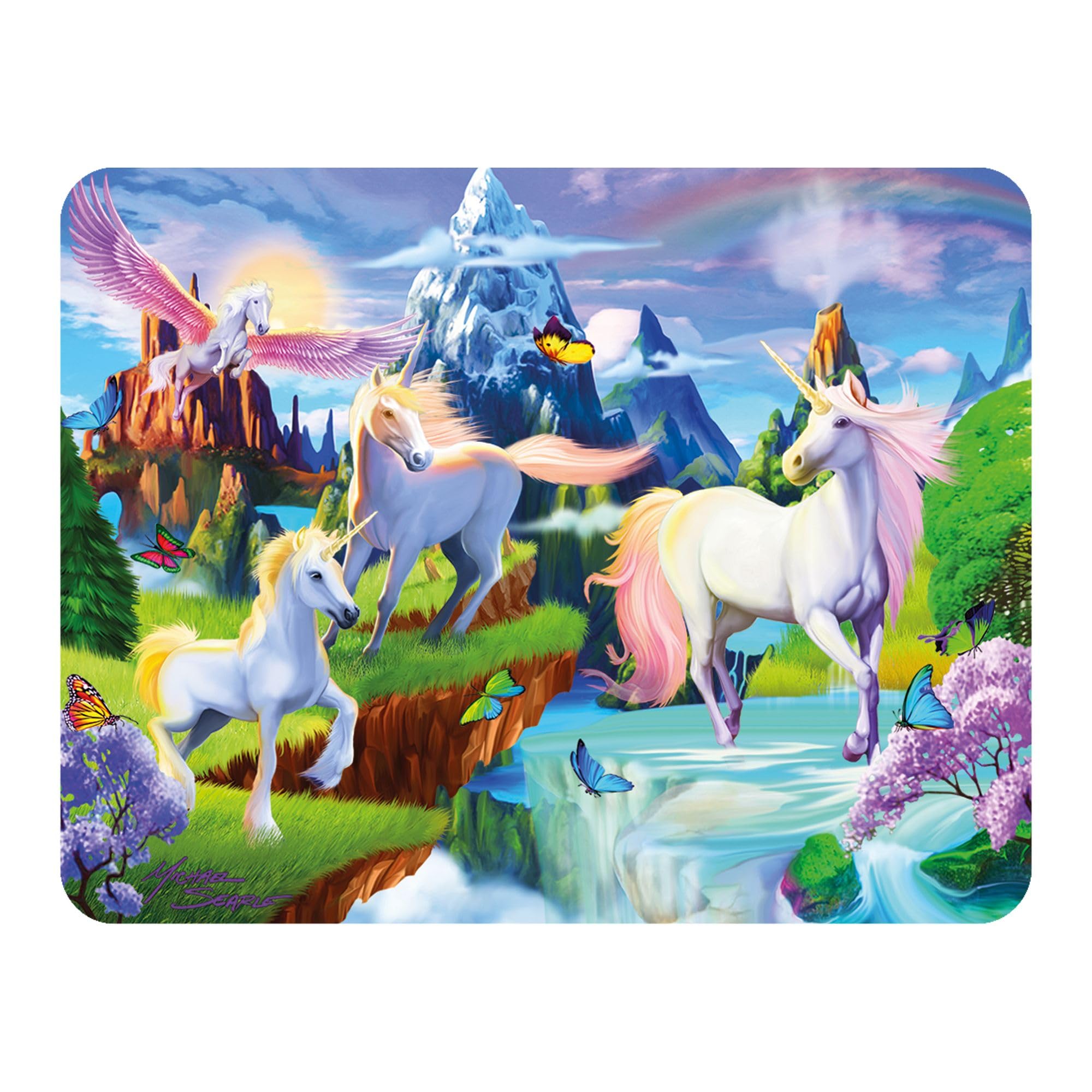 3D Livelife Unicorn Bliss Magnet - From Deluxebase. Lenticular Fantasy Fridge Magnet. Decorative 3D Unicorn Flat Magnets. Cute Small Magnets For Fridge, Dishwasher And Whiteboard.