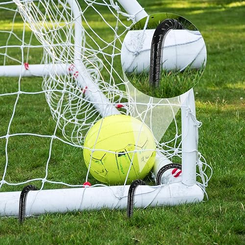 Miniatura 5 de Besitu Juego de 24 estacas de 16 pulgadas con gancho en J, estacas de tienda de campaña resistentes con extremo de punta de cincel, anclajes de