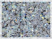 Vista 30 de Mezcla de 280 cuentas de cristal checo facetadas redondas de 0.9 oz (25 g) de 0.157 in, tonos dorados