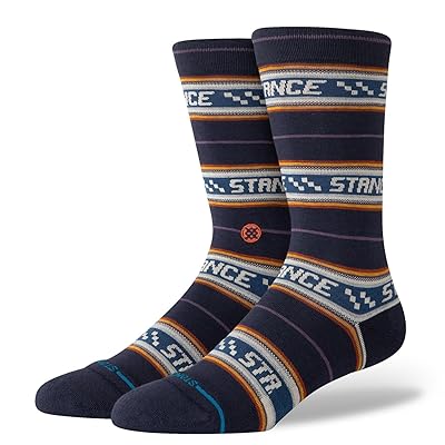 Stance Flowrider Crew Knee High Socks Shoes Navy