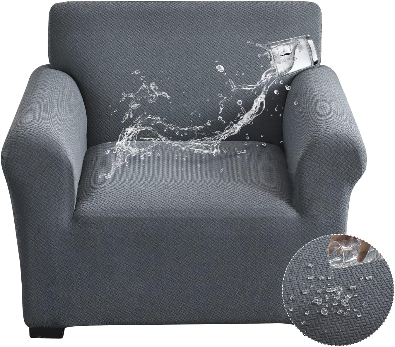 CZL 100 Waterproof Chair Covers for Living Room, Stretch