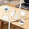 Paquete de 3 cables de 10 pies USB A a USB C, carga rápida para iPhone | Cable USB A a USB C de alta velocidad para iPhone 17e/17 Pro Max/16/15, iPad Mini/Pro/Air, AirPods Pro 2/3/Max 7