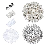 Vista 122 de CQRobot JST EL 4.5 mm de paso 2 pines conector electrónico IC macho, enchufes hembra carcasa y kit de terminales de crimpado en T macho/hembra. 50