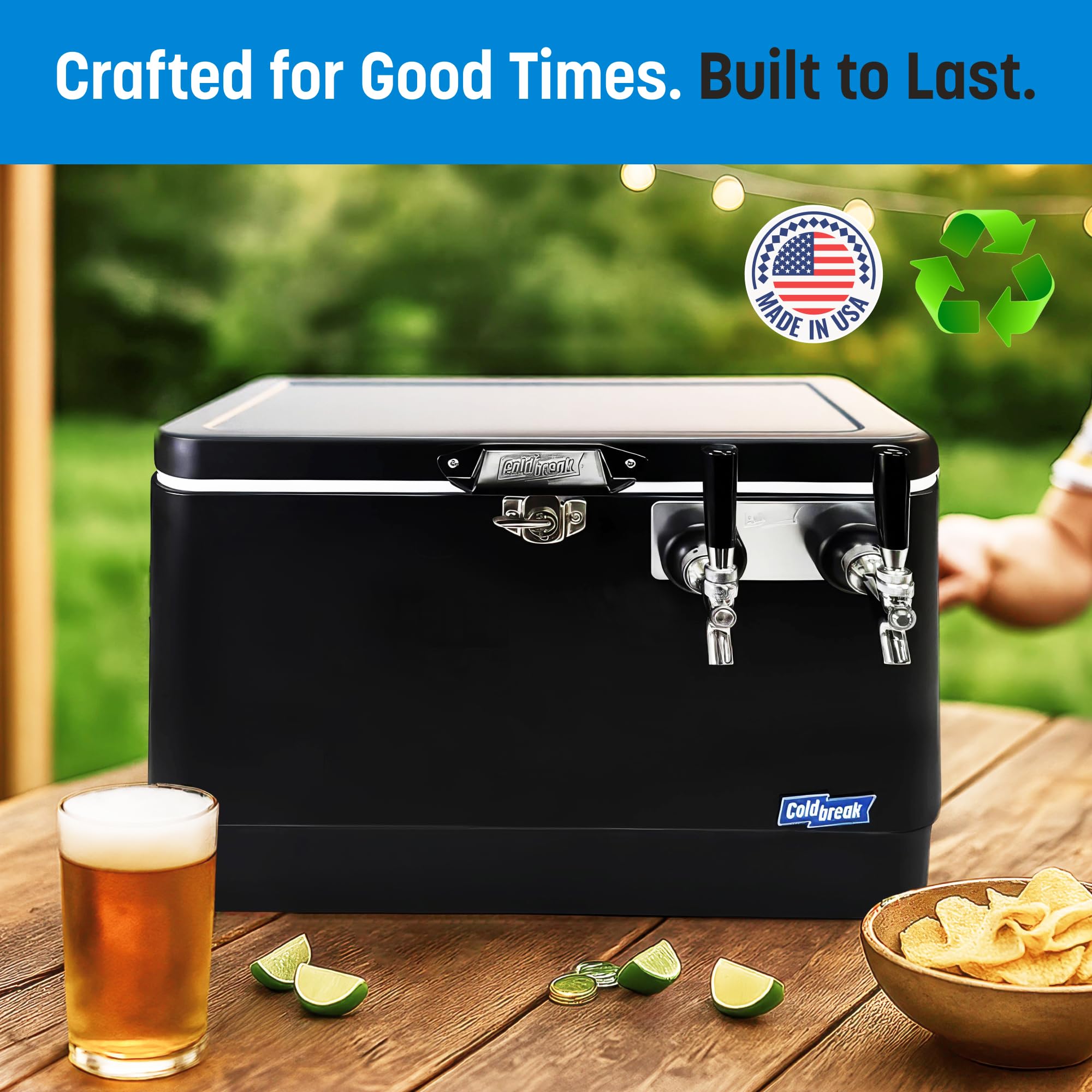 Coldbreak Coldone Duo Portable Kegerator, (2) Two Gallon Kegs, Batch Craft Coctails, Easy Fill on Fridge.com - View 6