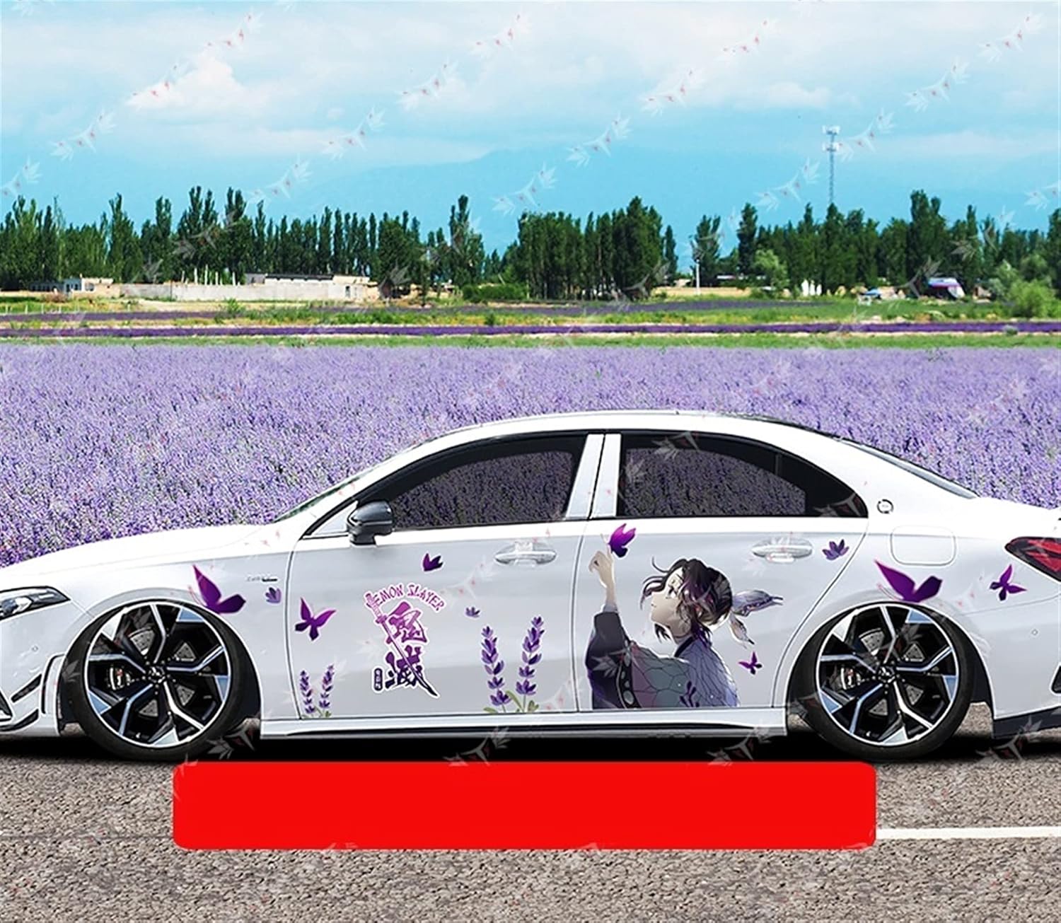 アニメカーステッカー 正規品新品未使用品 悪魔のスレイヤー 甲府忍 ボディスクラッチ耐性車のステッカー パーソナライズされた防水ステッカー ホリデープレゼント オタクアニメファンのお気に入り