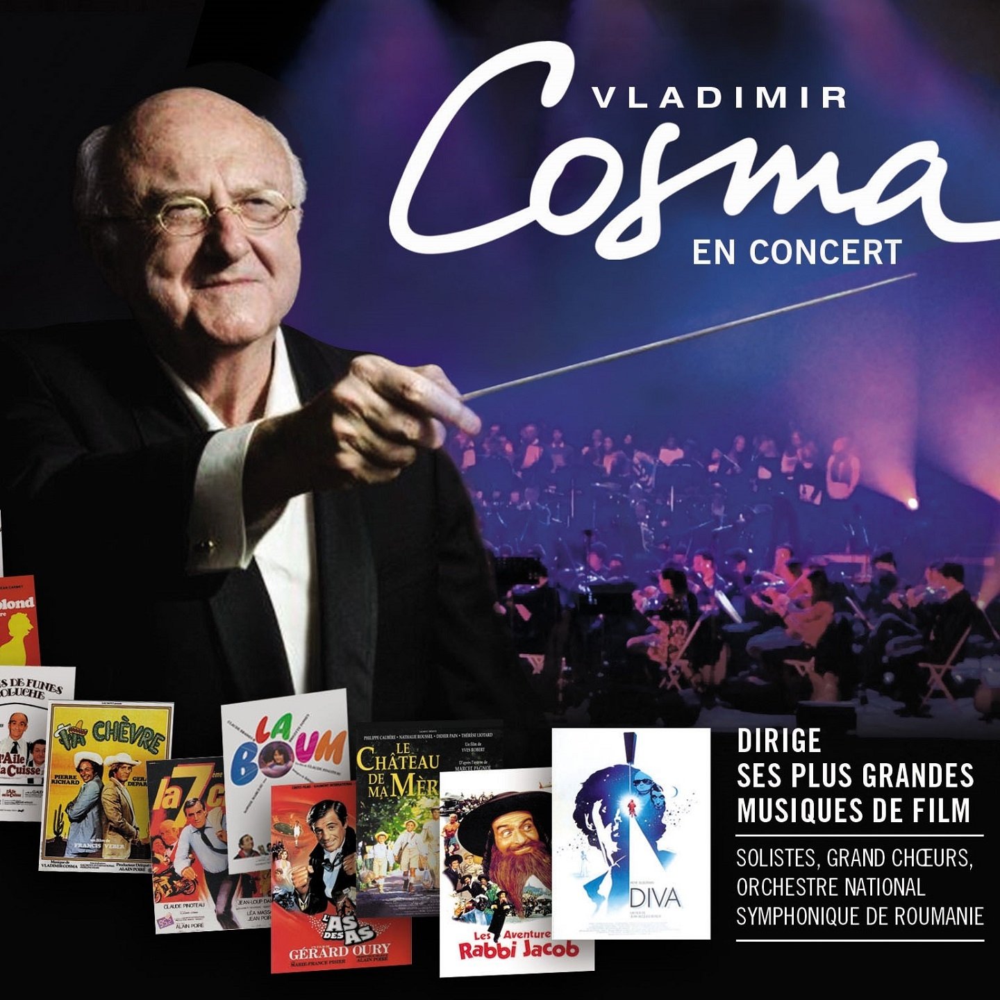 Vladimir Cosma, Orchestre National Symphonique de Roumanie, Richard Sanderson, Hervé Noirot, Philippe Chayeb, Claude Salmiéri