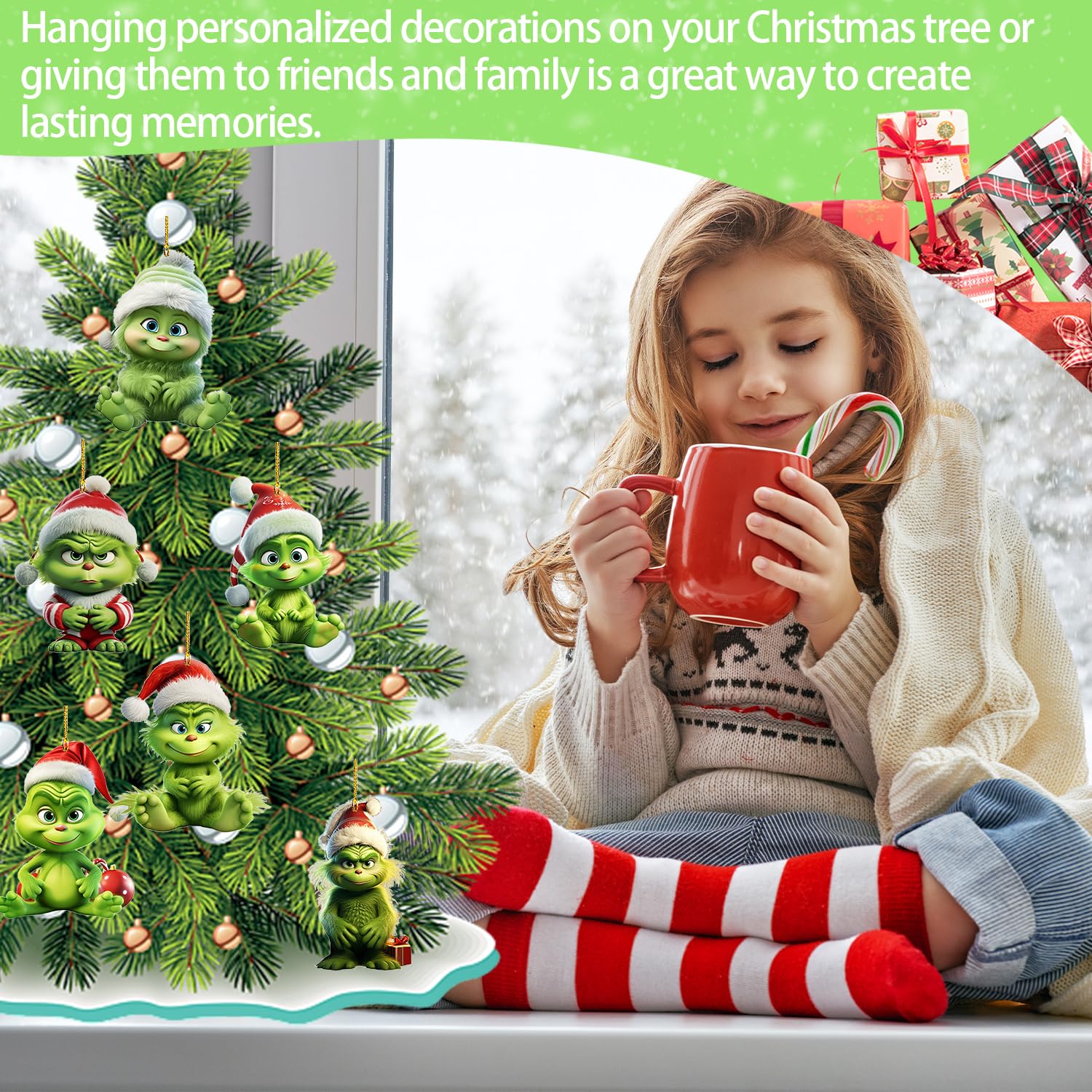 ZOOMPIL Ornamenti Acrilici Serie Gallo Di Natale, Simpatici Ornamenti - Foto 8