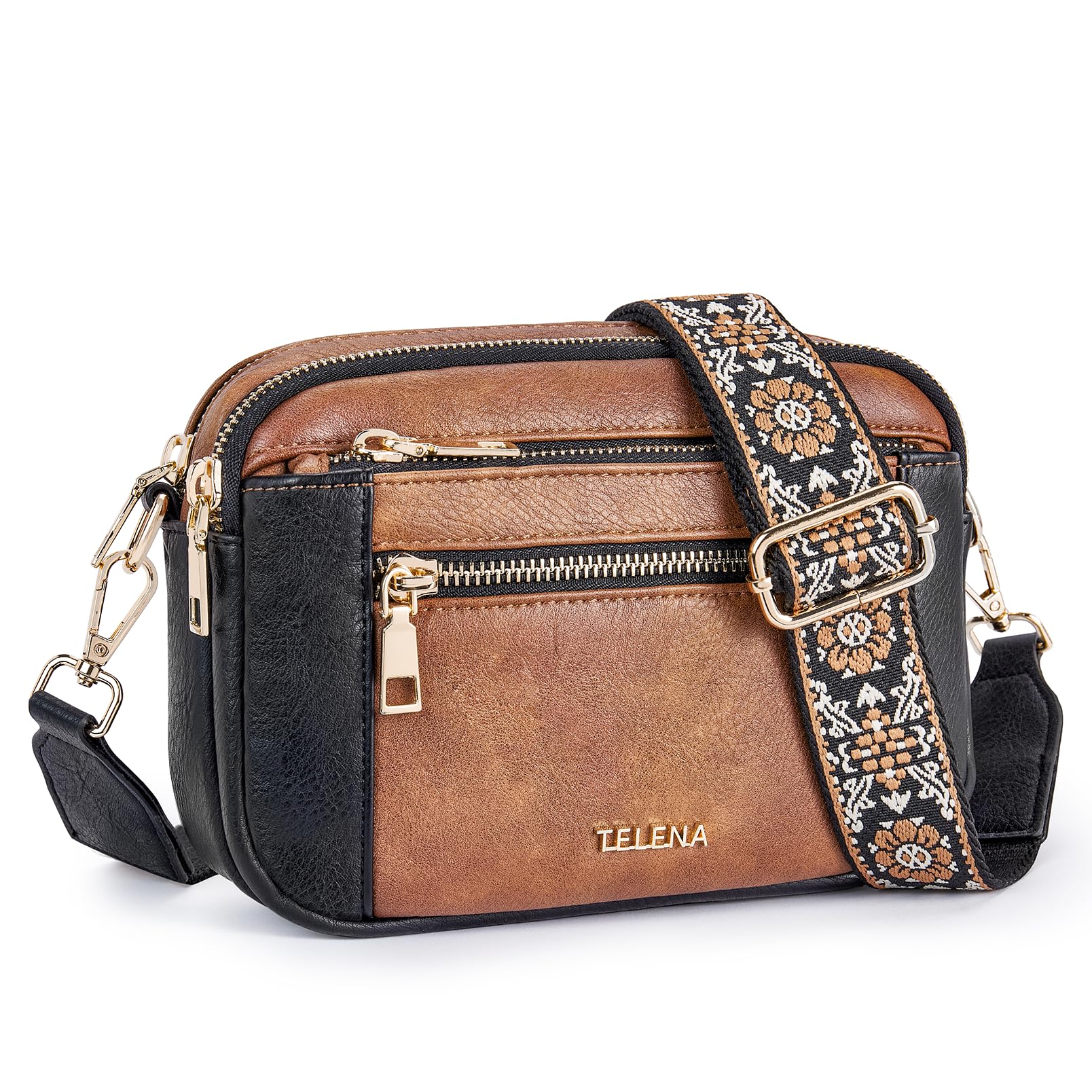 Small Crossbody Bags For Women Vegan Leather Crossbody Purse With Adjustable Wide Strap For Daily Life