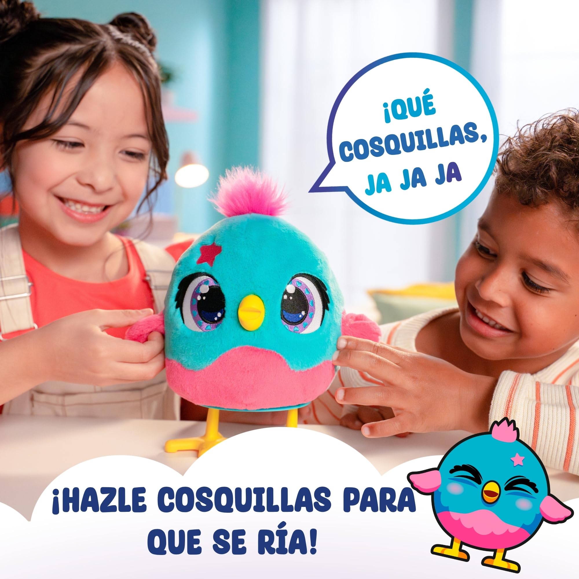 Chick-a-Boo, Peluche Interactivo Que Pone Huevos, Baila y Canta, Juguete para niños a Partir de 3 años, diversión y Cuidado Real