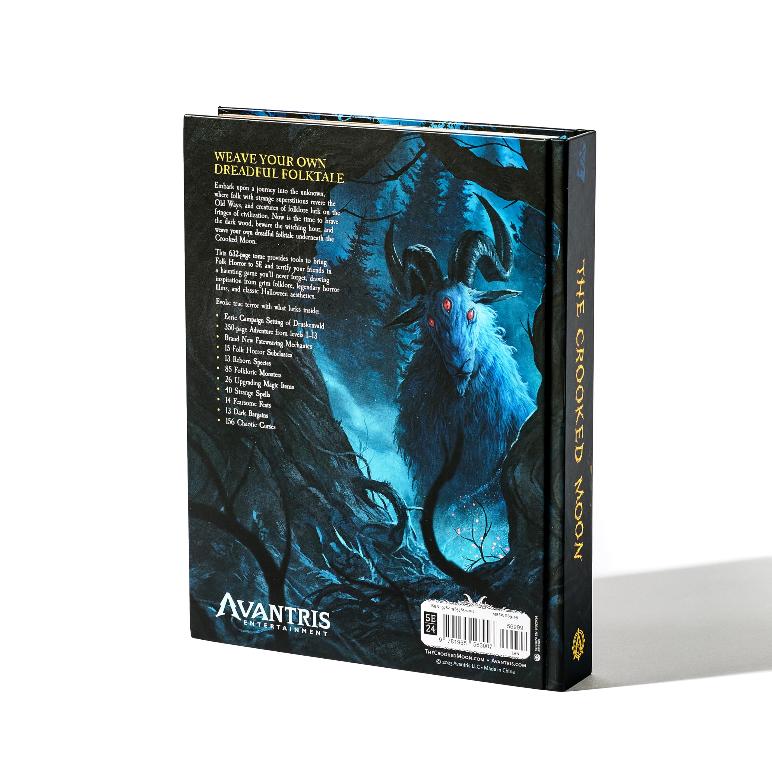 The Crooked Moon: Folk Horror Roleplaying Game for 5E, 400+ Pages | 4-6 Players | Ages 14+