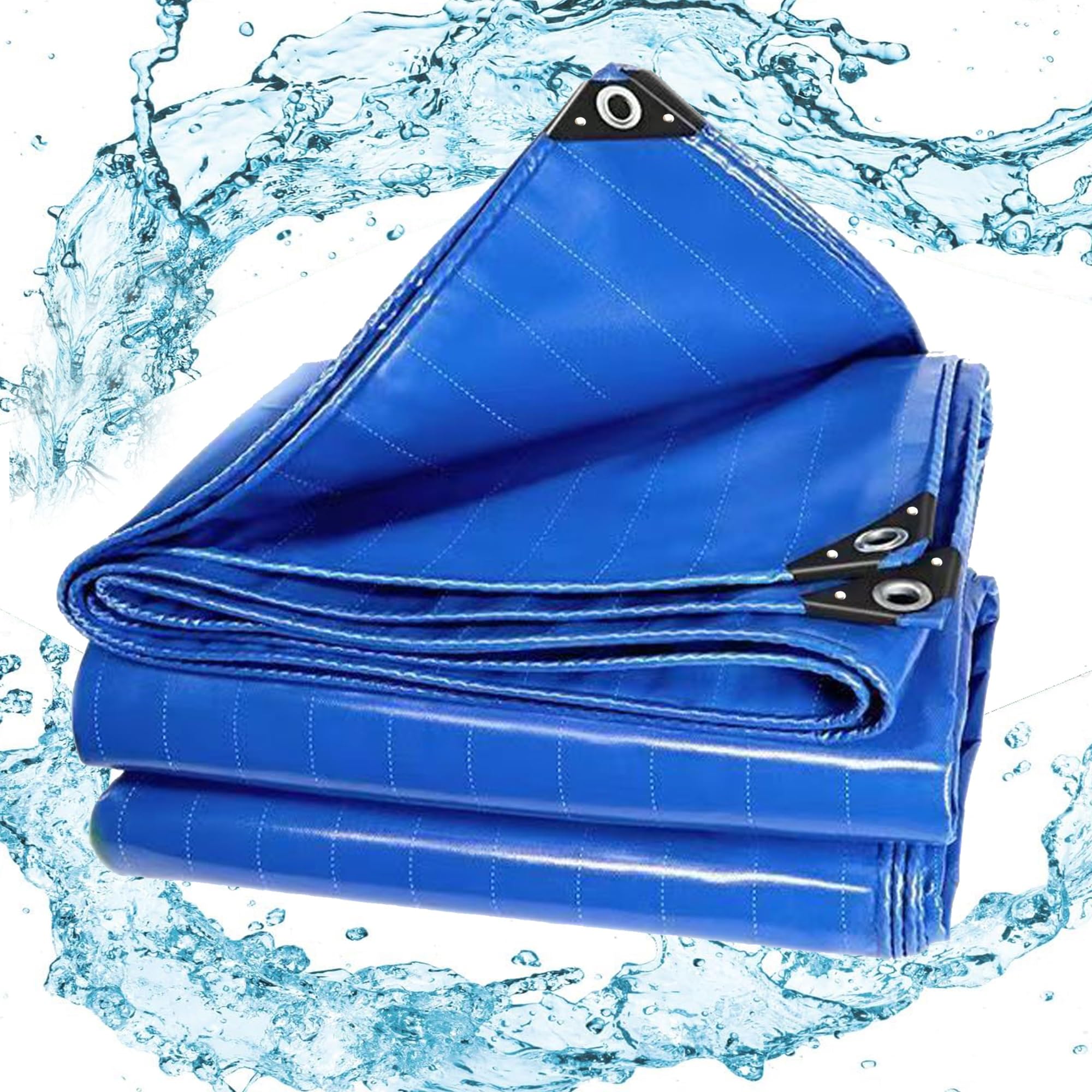 WLRHGl Bâche En Tissu, 0.5 X 8 M Bâche De Protection Bâche De Chantier Imperméable Avec œillets Renforcés Indéchirable Bâche Industrielle WLR010, Gris