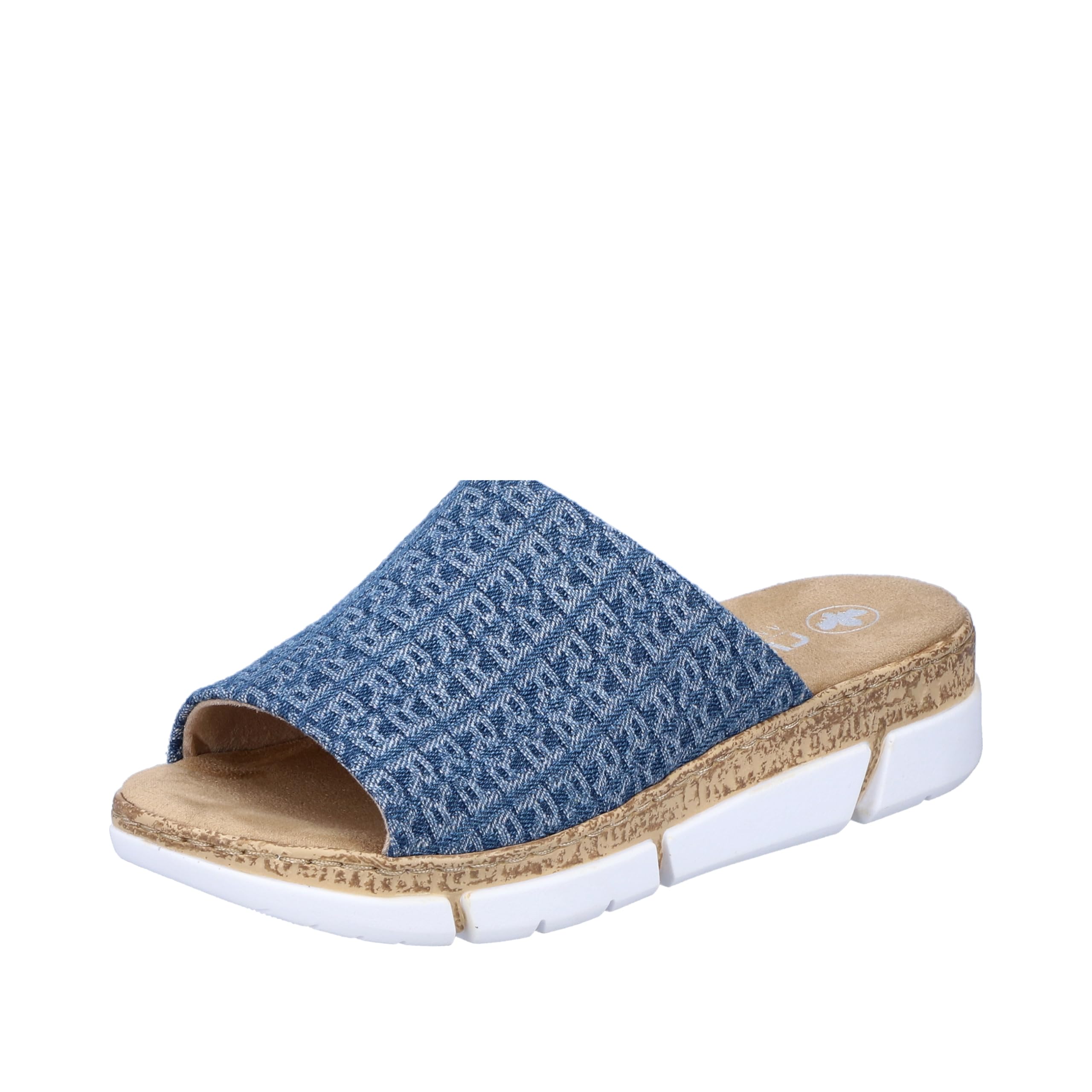 Rieker Women's V2377 Mules, blue, 7.5 UK