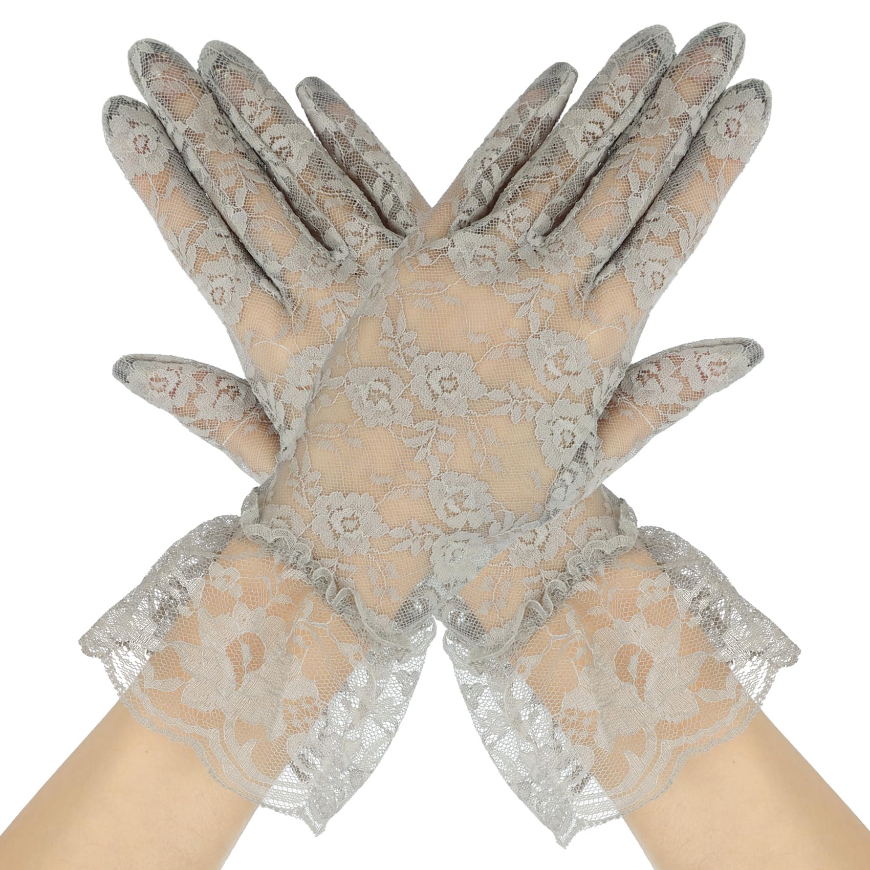 Lace Gloves Women Halloween Gloves Formal Glove for Evening Wedding Opera