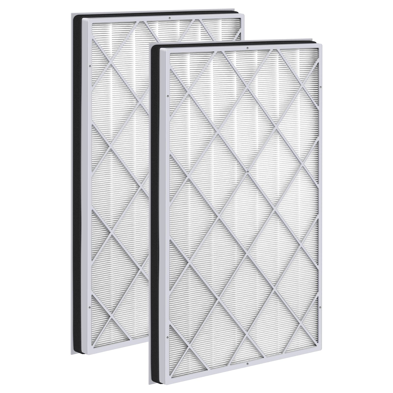 HE601 H13 True HEPA Replacement Filter Compatible with Shark Air Purifier 6 (HE601 & HE602), HE6FKPET, True HEPA for Shark HE601 Air Purifier Filter Replacement, 2 Pack