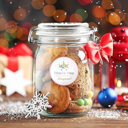 Miniatura 5 de Paquete de 40 calcomanías de unicornio  Bonitas calcomanías de un solo uso para fiestas temáticas de unicornio, recuerdos de fiesta de unicornio,