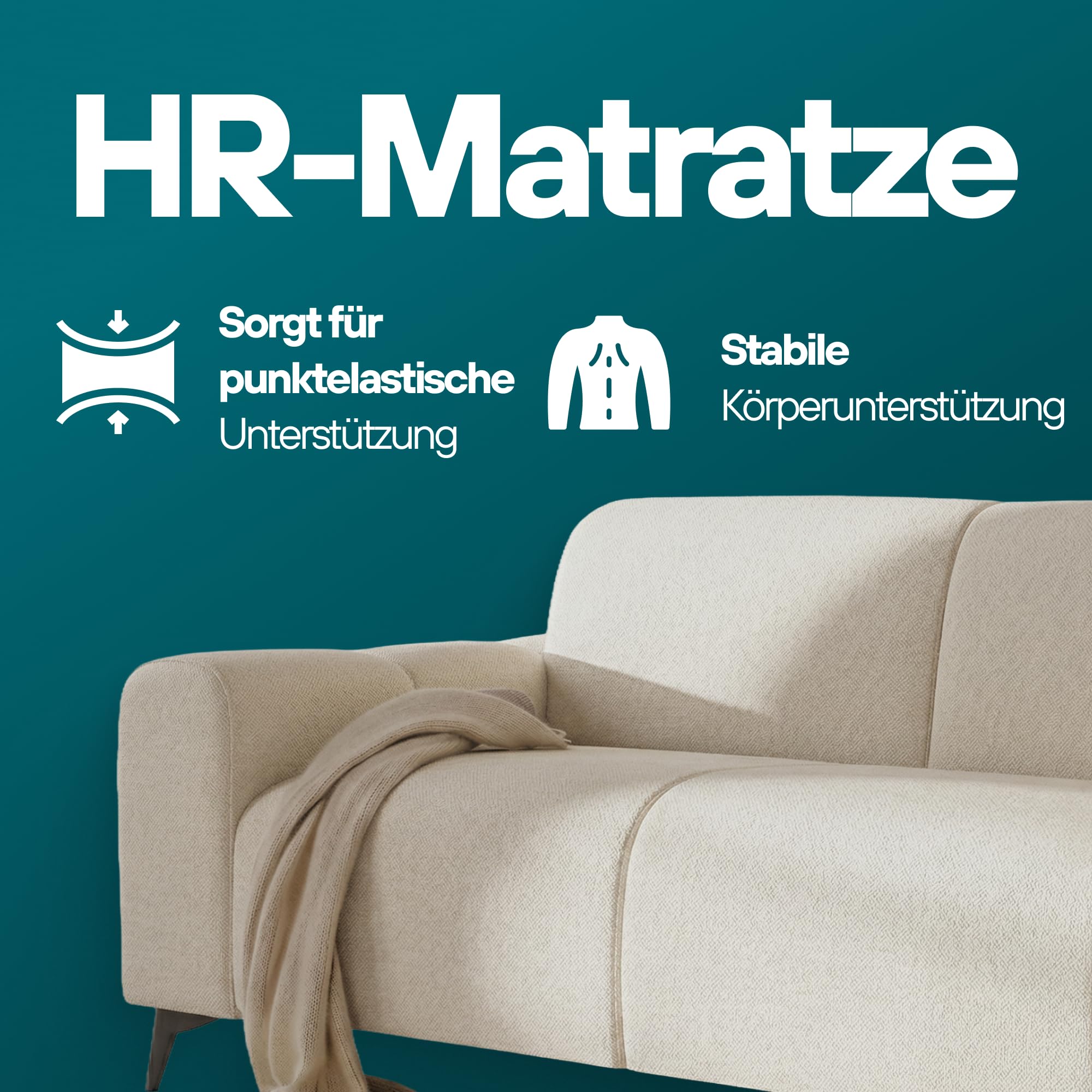 TRADA Sofa mit Schlaffunktion LIVIGNO, 205x82x105 cm, Grau