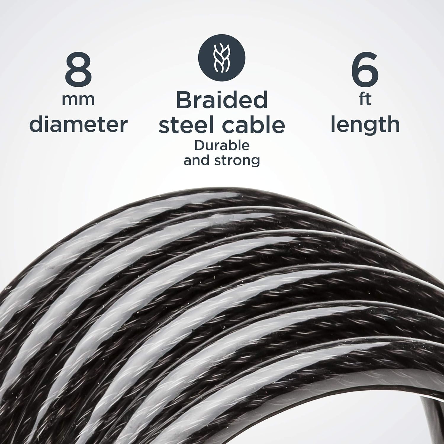 Schwinn Anti Theft Bike Lock, Security Level 1, Key Lock, 6 Foot : Everything Else