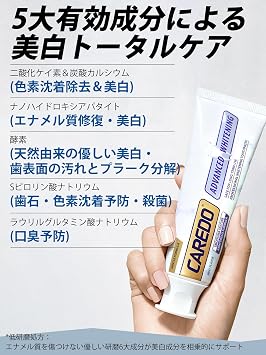 CAREDO Whitening Dental Clinic Grade Raw Enzymes x High Concentration Nano