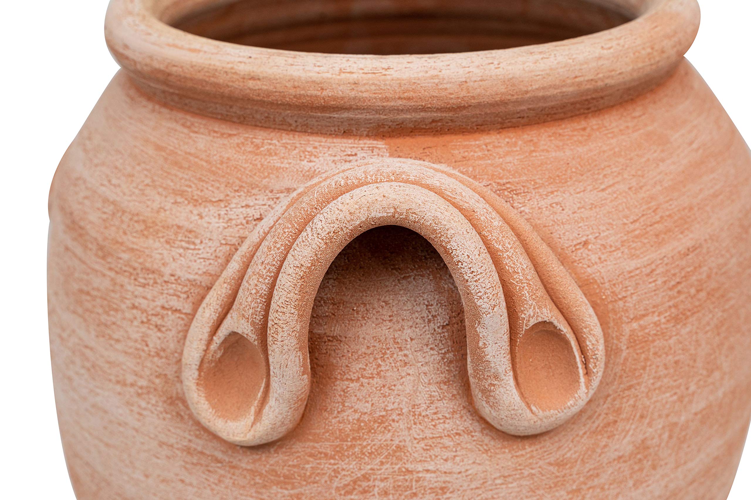 Biscottini Orcio in terracotta toscana 46x34x36 cm | Vaso terracotta Made in Italy | Giara terracotta da esterno