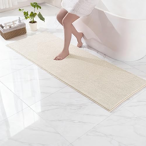 Miniatura 29 de Exclusivo Mezcla Alfombras de baño de felpilla extra suaves y absorbentes, de 17 x 24 pulgadas, de secado rápido, lavables a máquina, para suelo de