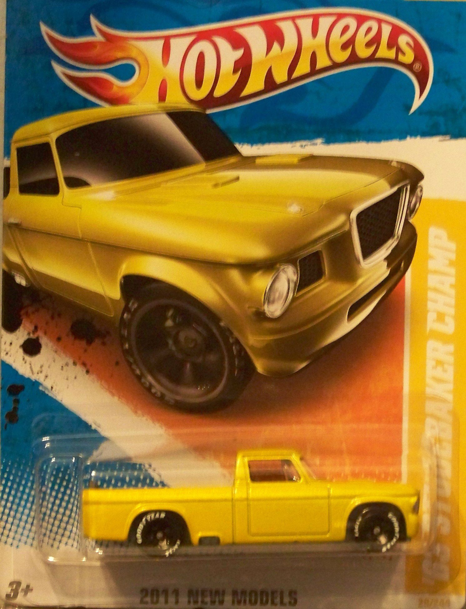 2011 Hot Wheels New Models - (Yellow) 63 Studebaker Champ