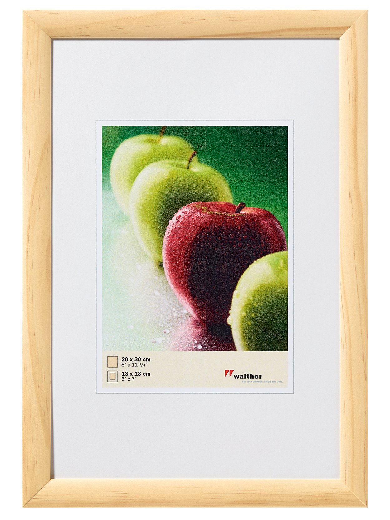 Cadre en bois de pin de qualité Walther design Manzana 40x50