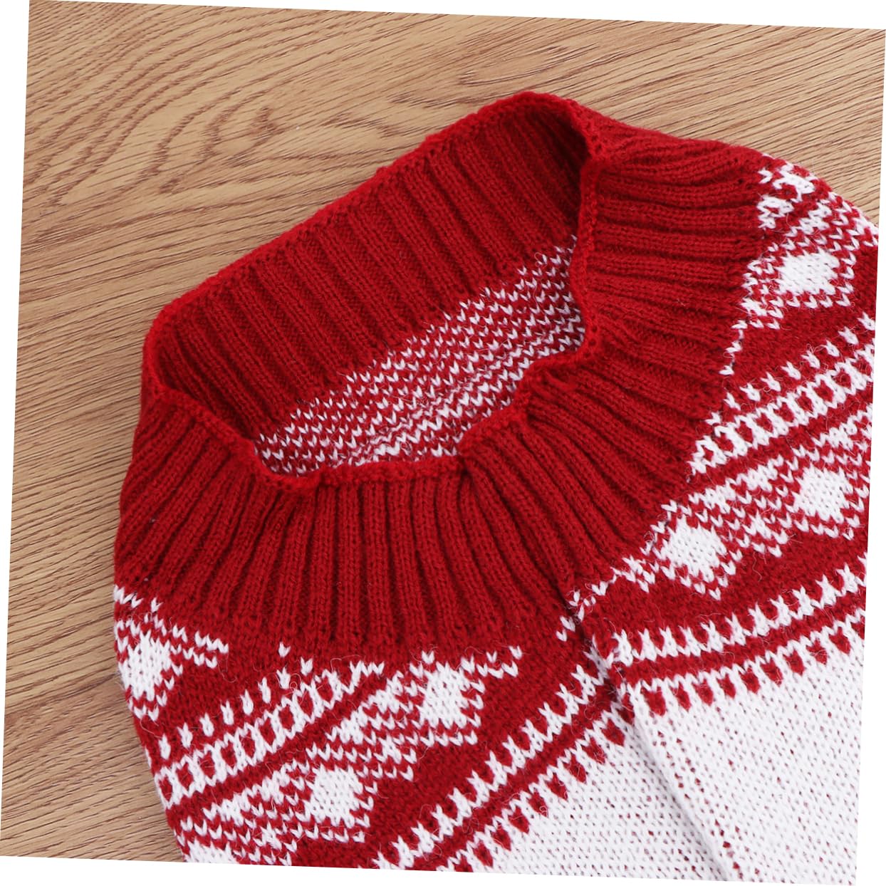 Angoily Suéter De Punto Navideño para Mascotas 3 Piezas Ropa Cálida para Cachorros Color Rojo Talla XXL