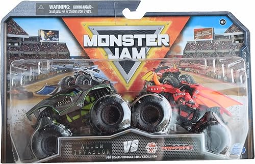 Monster Jam Alien Invasion Vs Dragonoid, Serie 22 Escala 1:64 fundida