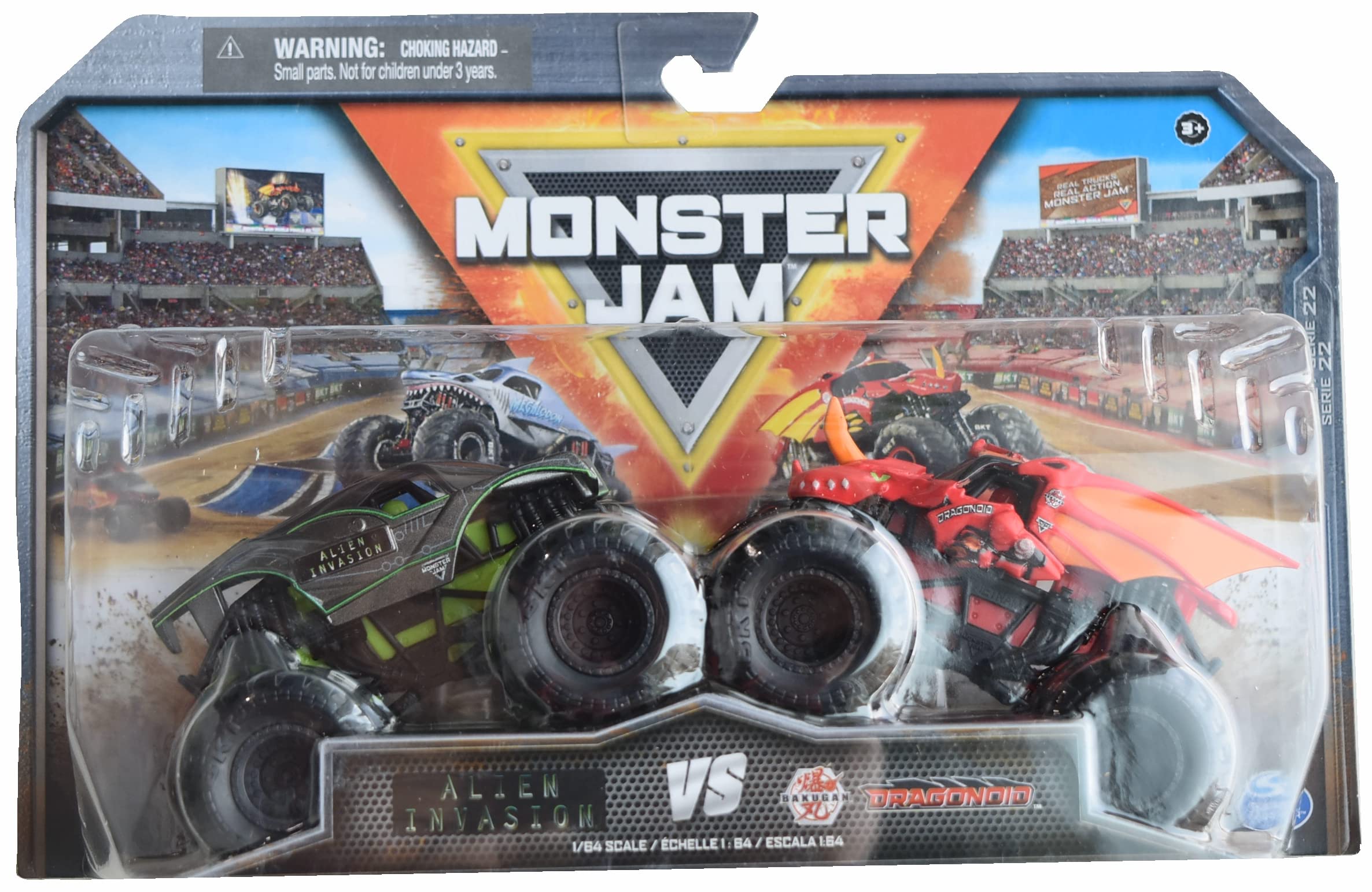 Amazon.com: Monster Jam Alien Invasion Vs Dragonoid, Series