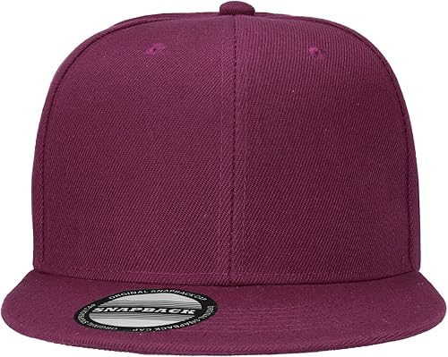 Miniatura 5 de Falari Venta al por mayor 12 Pack Snapback Sombrero Gorra Hip Hop Estilo Flat Bill Blanco Color Sólido Tamaño Ajustable