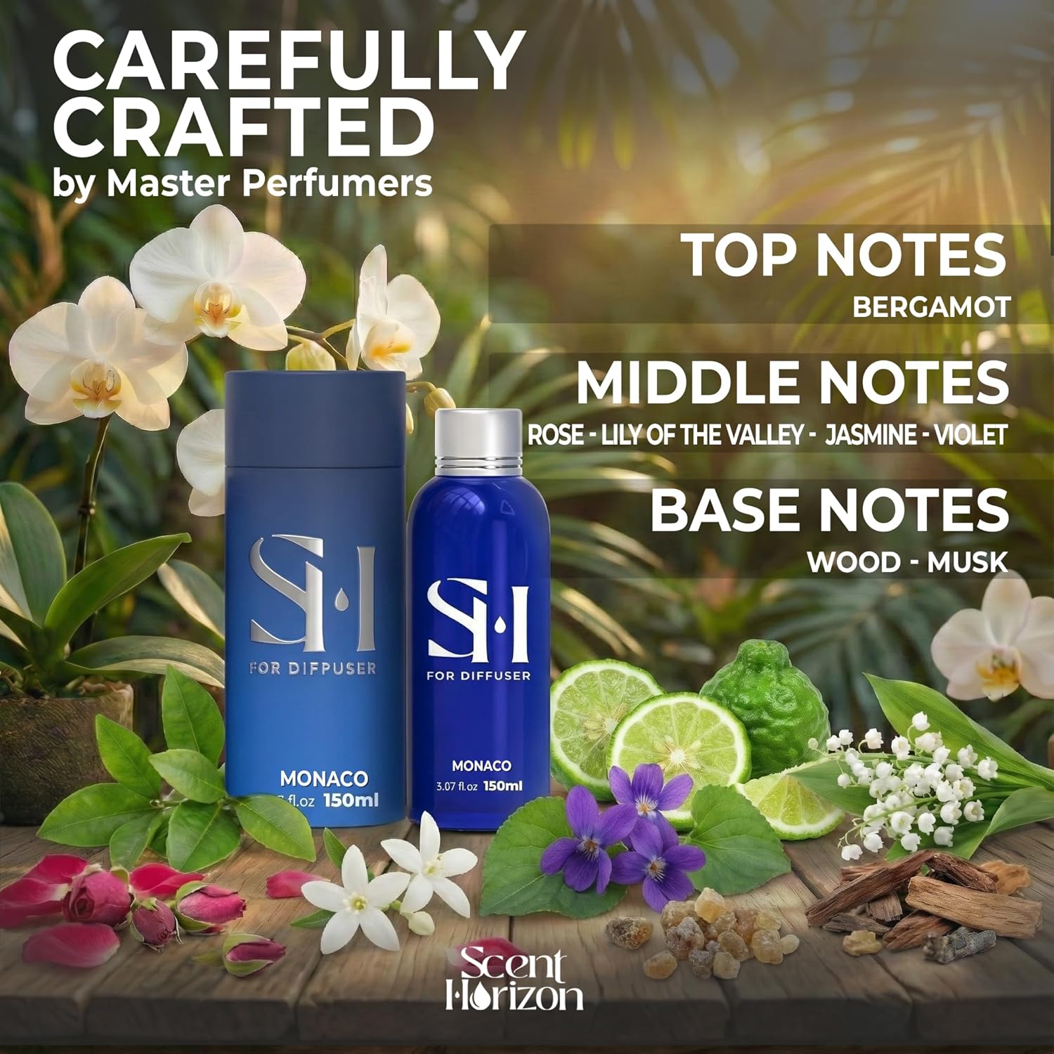 Monaco No.1008 Hotel Diffuser Oil Refill, 5.07 Fl oz | 150ml, Luxury Home Scent Fragrance Oil for Diffuser Ultrasonic and Waterless Diffuser Oil and Crafting, Long-Lasting Aroma - Image 2