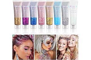 8 Color Body Glitter: The Ultimate Statement Maker for Faces, Bodies, and Parties