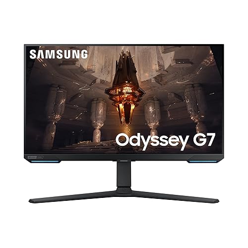Immagine del prodotto Samsung Monitor Gaming Odyssey G7 (S28BG702), Flat, 28'', 3840x2160 (UHD 4K), Smart Hub, HDR 400, IPS, 144Hz, 1ms (GtG), FreeSync Premium Pro, HDMI, USB, DP, WiFi, Casse, HAS, Pivot