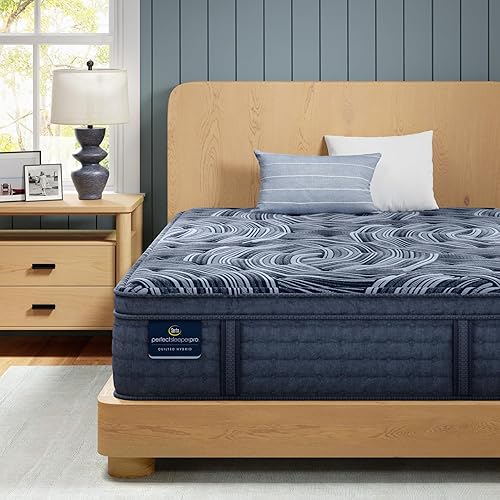 Miniatura 11 de Serta Perfect Sleeper Pro Valais - Colchón híbrido de látex de 15 pulgadas con parte superior de almohada de felpa California King, 5 zonas de