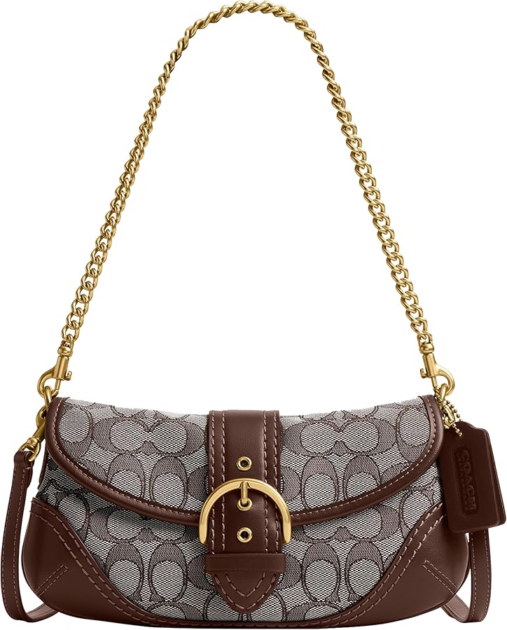 バッグ Coach soho shoulder bag signature 10602 Coach Soho Shoulder Bag 25 in Signature Jacquard, B4/Oak