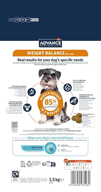 Foto 4 de 6 de Advance Veterinary Diets - Pienso para perros adultos minis Advance Weight Balance Dietas Veterinarias