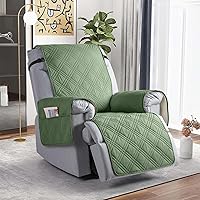 Vista 8 de TAOCOCO Funda para silla reclinable 100% impermeable que se mantiene en su lugar, fundas reclinables para sillas reclinables pequeñas con bolsillo