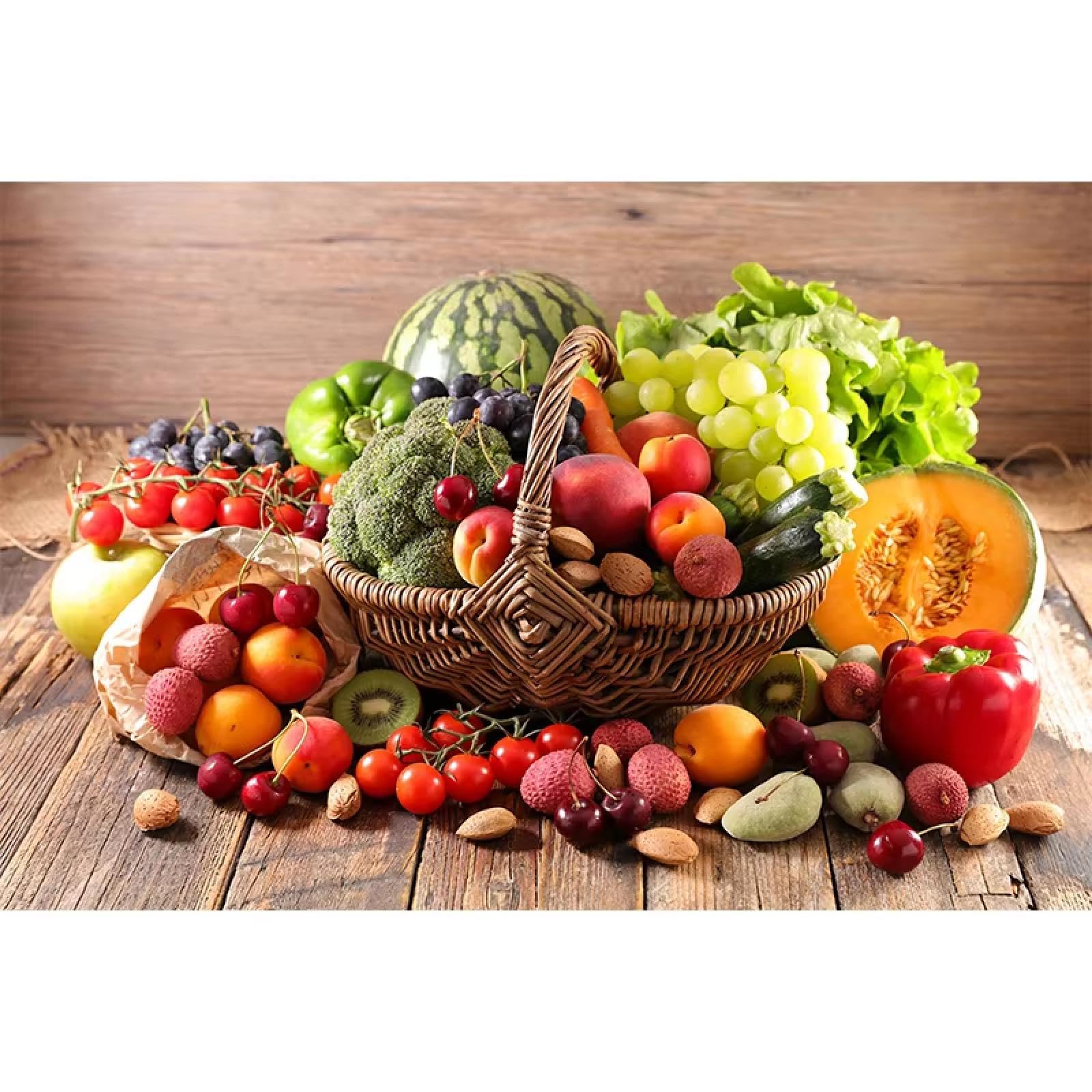 Póster nórdico de verduras para decorar tu cocina con alegres impresiones de comida 8