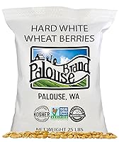 Vista 15 de Marca Palouse Certificada Libre de Residuos de Glifosato Grano de Trigo Duro Blanco 15 Libras Paquete de 3 Cultivado por una Familia