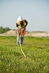 Crescent Lufkin 1/2" x 30m/100' Hi-Viz Orange Fiberglass SAE/Metric Dual Sided Tape Measure - FM030CME