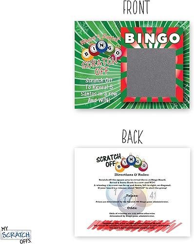 Miniatura 5 de Christmas Bingo Scratch Off Game & DIY Ornament Haz tu propio Scratch Off