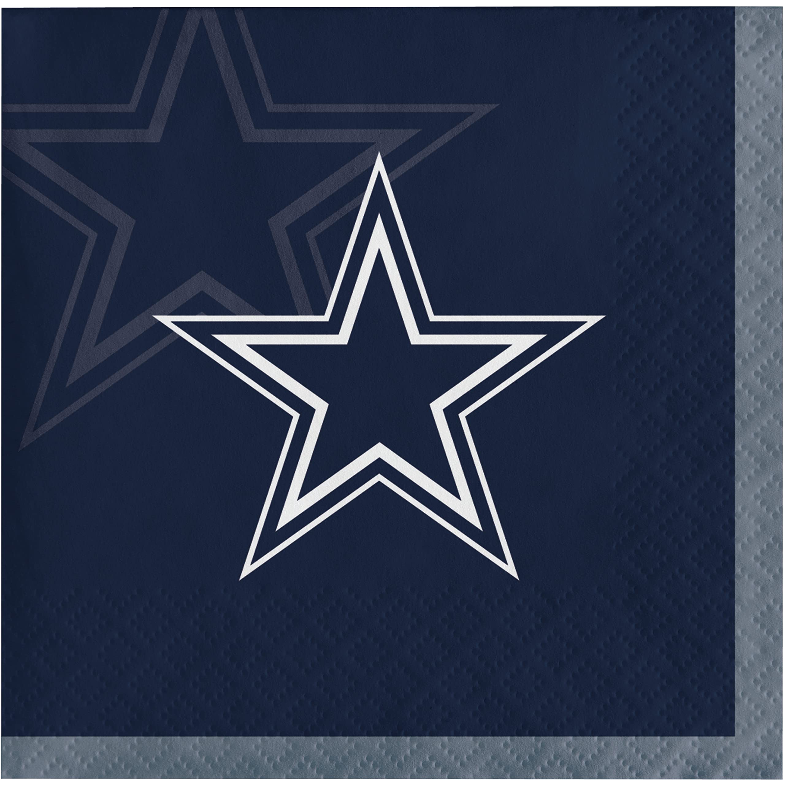 Trendware Dallas Cowboys Beverage Napkins, 48 ct, Officially Licensed