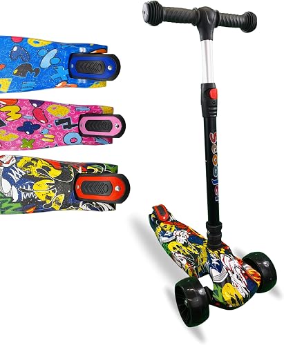 3 Wheel Tri Scooter, Easy Folding System, Height Adjustable Handlebars, Tilt To Turn Steering, Kids Aged 3+ Years