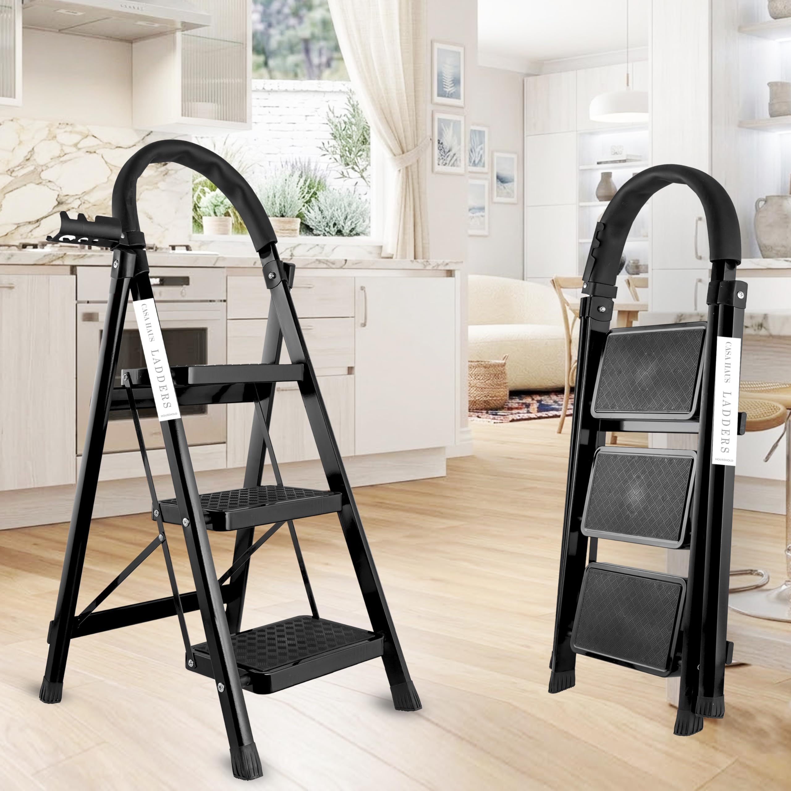 Casa Haus 6 Step Ladder - Heavy Duty & Foldable -20